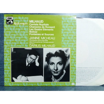 MILHAUD CANTATE CHANSONS JANNIE MICHEAU  LP
