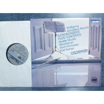 MOZART FLUTE CONCERTOS AURELE NICOLET BACH LP