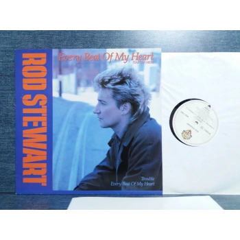 ROD STEWART EVERY BEAT OF MY HEART MAXI LP + POSTER