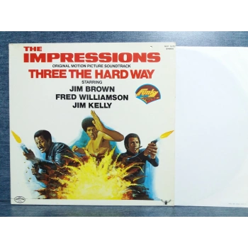 THE IMPRESSIONS THREE THE HARD WAY SOUNDTRACK LP