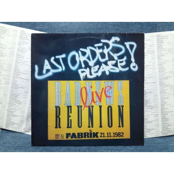 BAD NEWS REUNION LAST ORDERS   2 LP   (BEYAZ ALBUM)