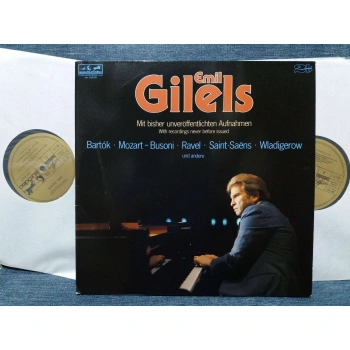 EMIL GILELS WITH RECORDINGS NEVER BEFORE ISSUED   2 LP