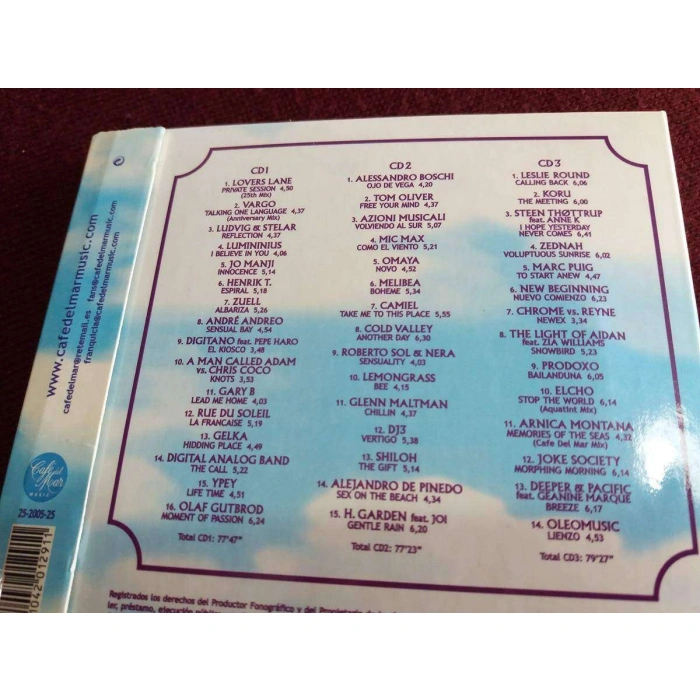 1980 - 2005 CAFE DEL MAR ANNIVERSARY   3 CD