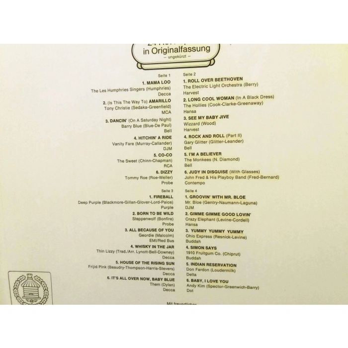 24 HOT POP HITS  2 LP