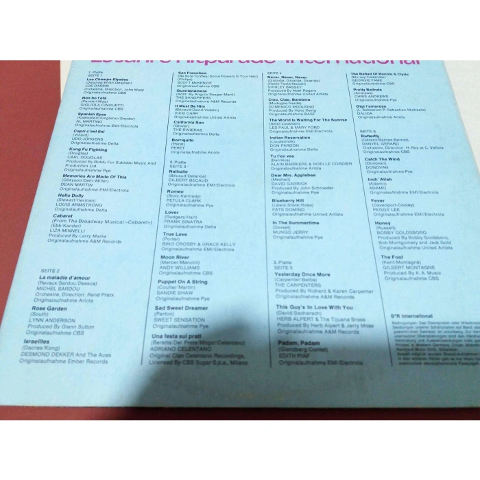 25 JAHRE HIT PARADE INTERNATIONAL   3 LP