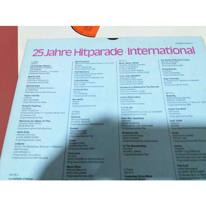 25 JAHRE HIT PARADE INTERNATIONAL   3 LP