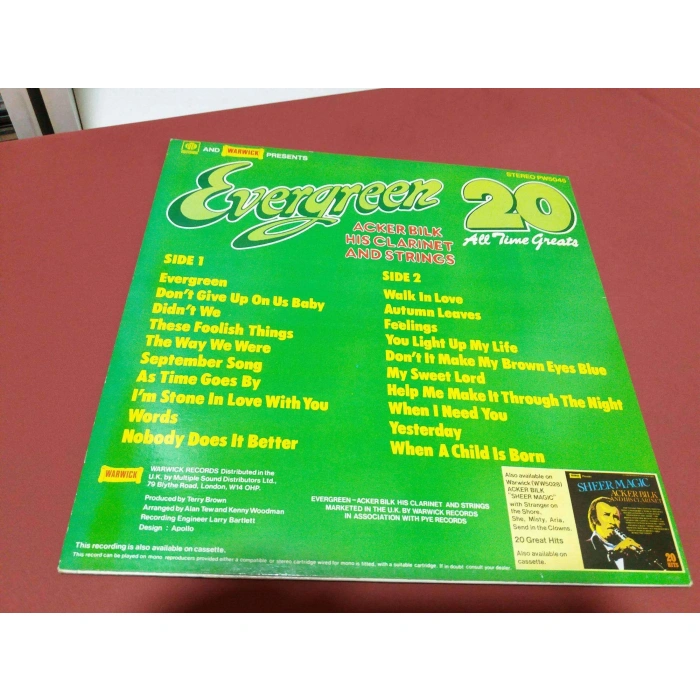 ACKER BILK 20 GREAT CLARINET EVRGREEN