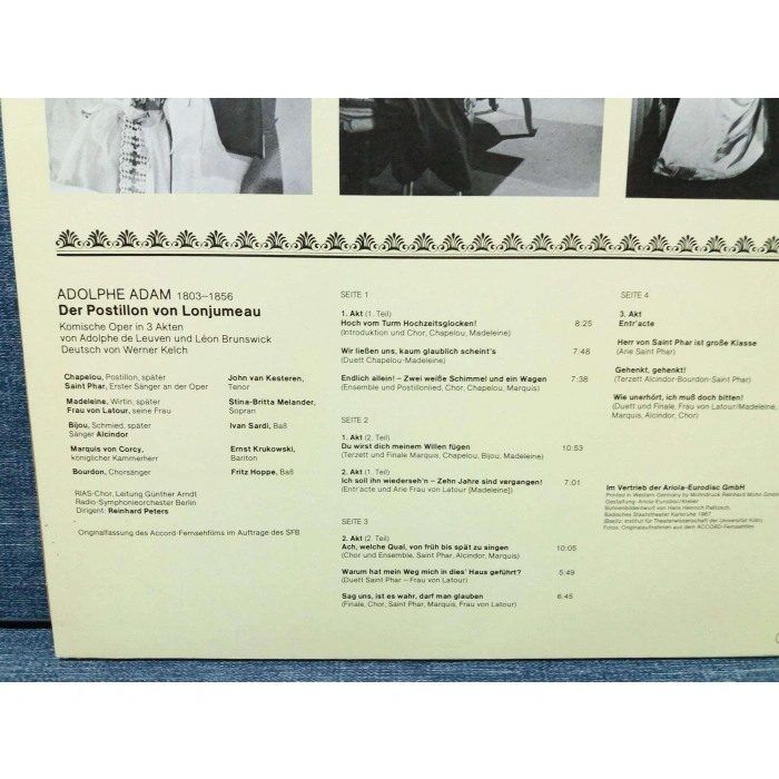 ADOLPHE ADAM POSTILLON CLASSICAL OPERA  2 LP