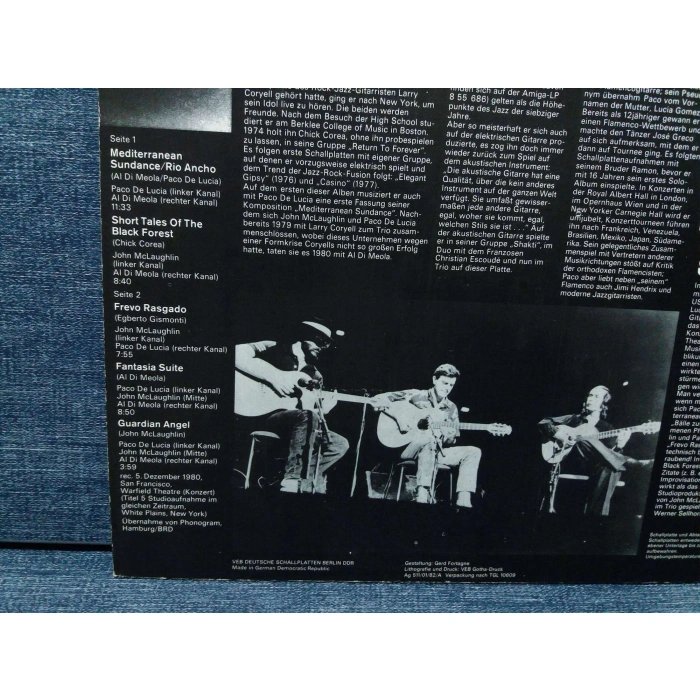 AL DI MEOLA JOHN MC LAUGHLIN PACO DE LUCIA