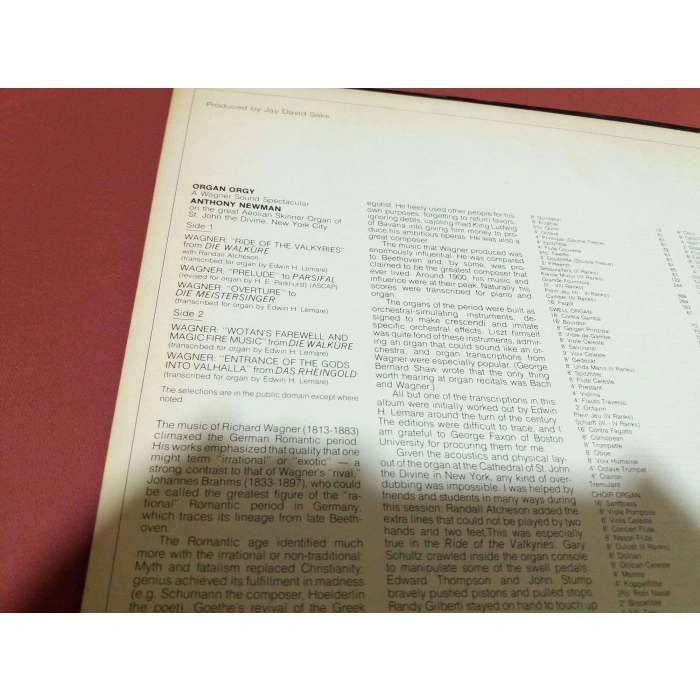 ANTHONY NEWMAN ORGAN ORGY