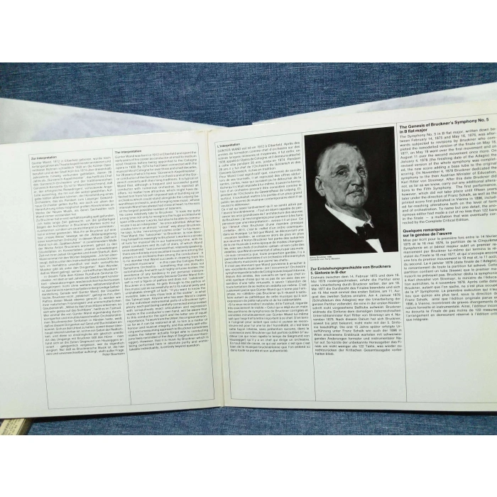 ANTON BRUCKNER SINFONIE 5 B-DUR   2 LP