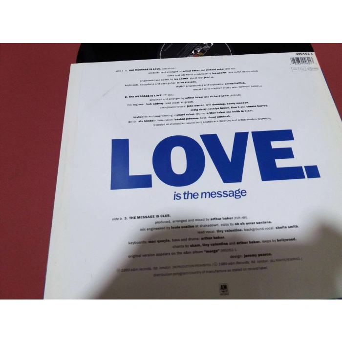 ARTHUR BAKER MESSAGE LOVE MAXI LP
