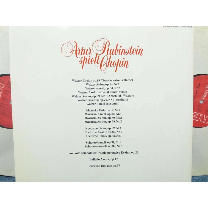 ARTHUR RUBINSTEIN SPIELT CHOPIN   2 LP