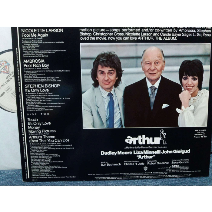 ARTHUR THE ALBUM FILM MUSIC LIZA MINNELLI