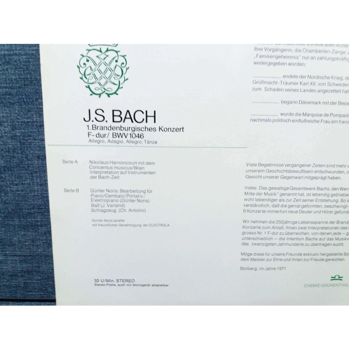 BACH BRANDENBURGISCHES KONZERT