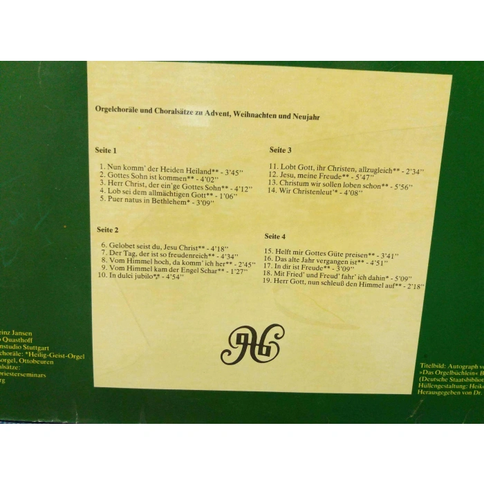 BACH ORGELBUCHLEN   2 LP