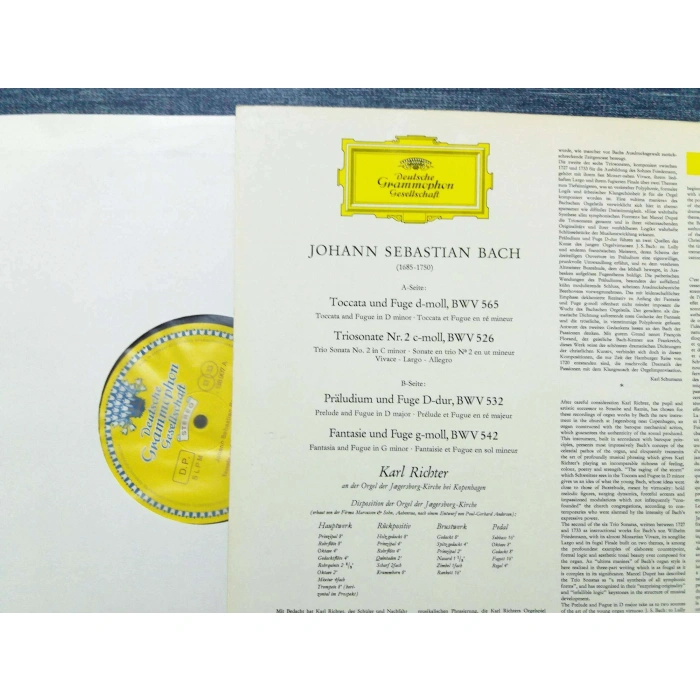 BACH TOCCATA TRIOSONATE FUGE FANTASIE