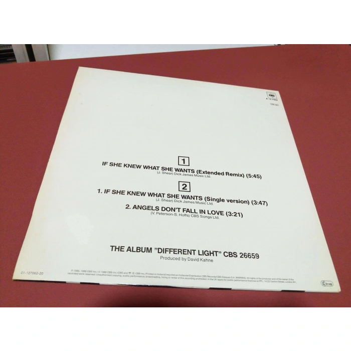 BANGLES IF SHE KNEW WHAT SHE WANTS MAXI LP