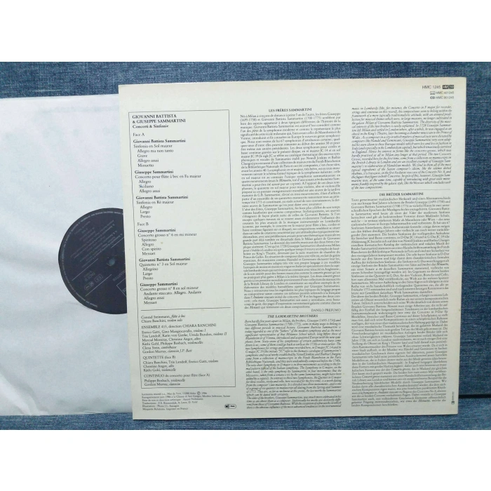 BATTISTA SAMMARTINI CONCERTI SINFONIE