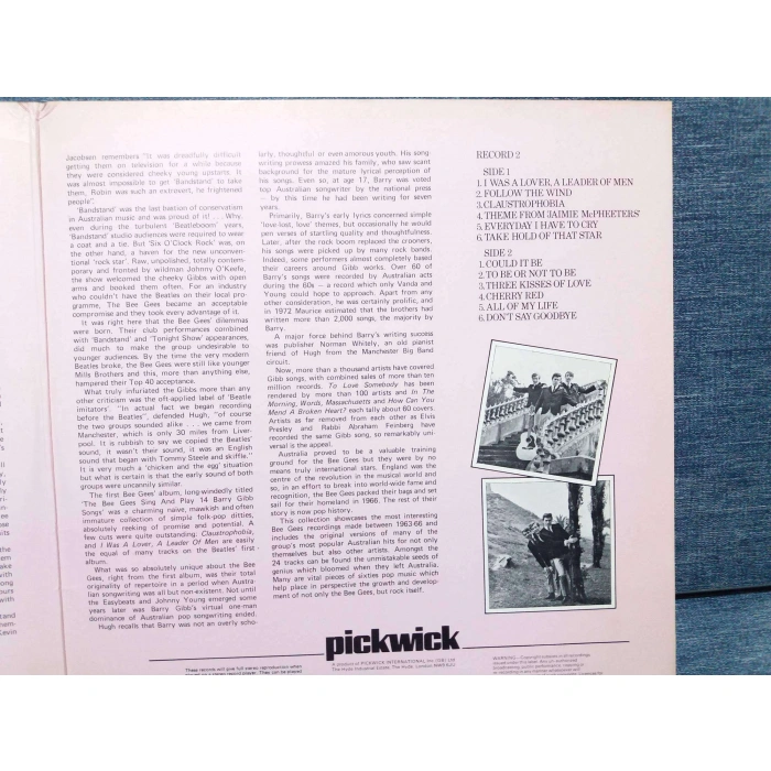 BEE GEES BONANZA EARLY DAYS 2 LP