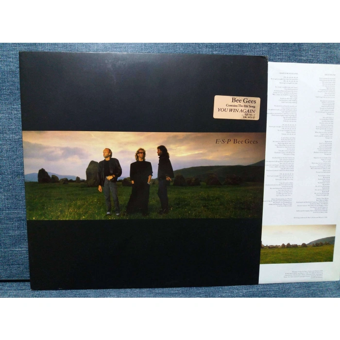 BEE GEES E.S.P YOU WIN AGAIN MUSIC LP
