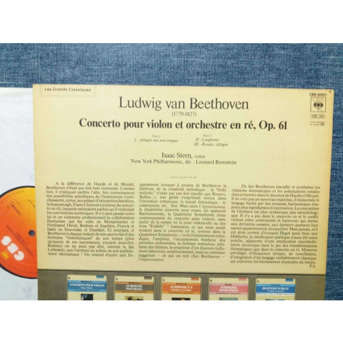 BEETHOVEN CONCERTO POUR VIOLON ISAAC STERN