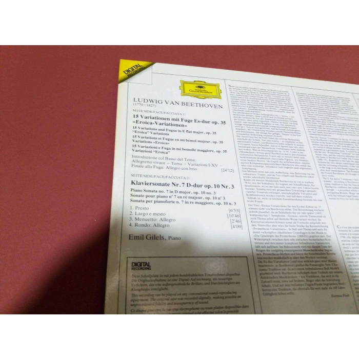 BEETHOVEN EROICA VARIATIONEN PIANO SONATO