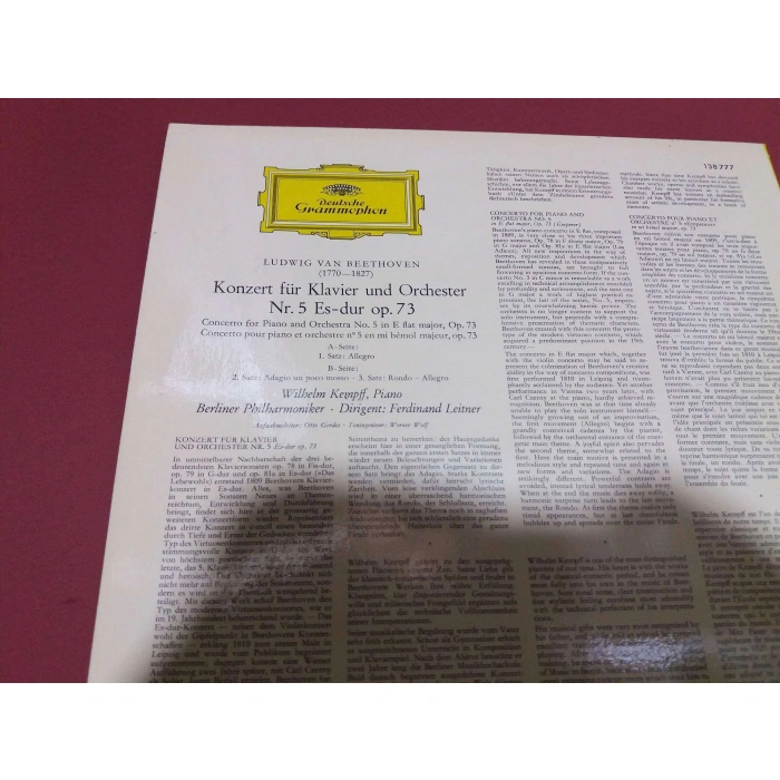 BEETHOVEN KLAVIER KONZERT NR.5
