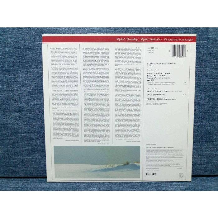 BEETHOVEN PIANO SONATA FRIEDRICH GULDA