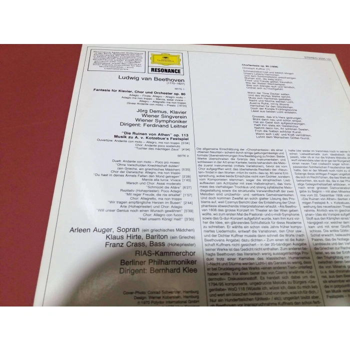 BEETHOVEN RUINEN VON ANTHEN FANTASTIC KLAVIER