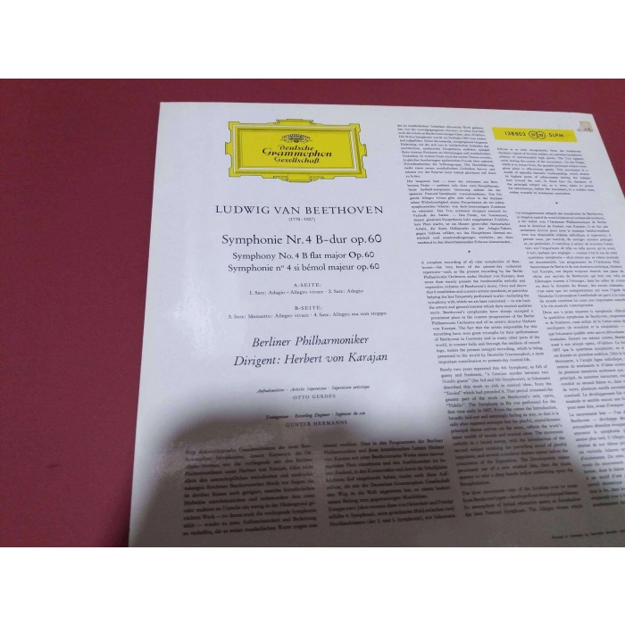 BEETHOVEN SYMPHONIE Nr.4 KARAJAN