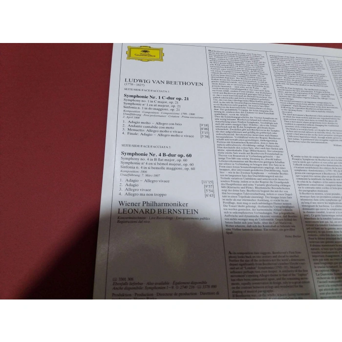 BEETHOVEN SYMPHONIEN Nr.1-4 BERNSTEIN