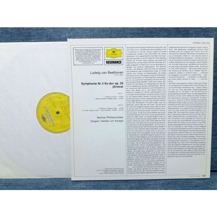 BEETHOVEN SYMPHONIEN Nr.3 EROICA KARAJAN
