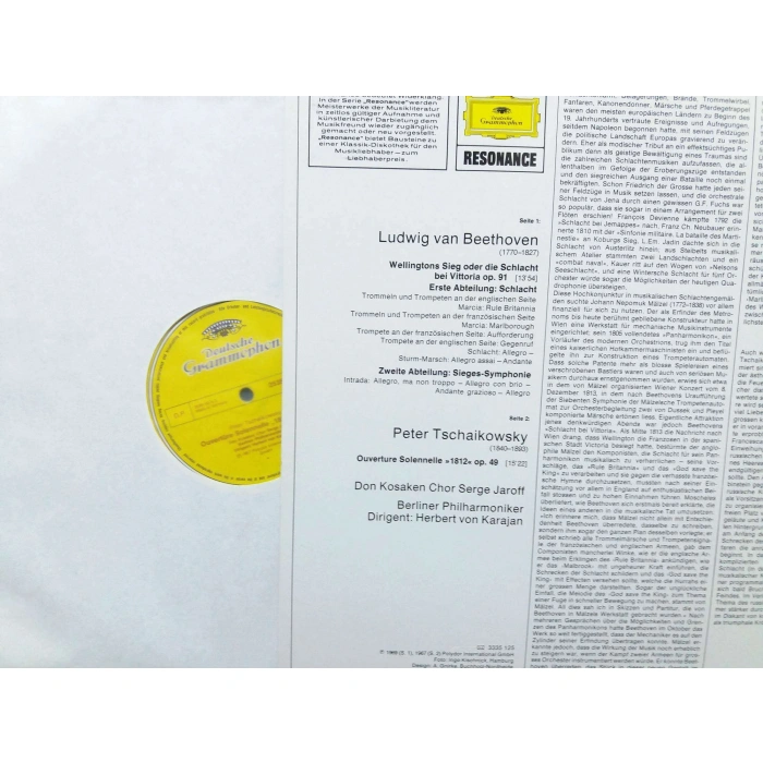 BEETHOVEN VITTORIA  -  TSCHAIKOWSKY  1812 OVERTUREN SOLENELLE