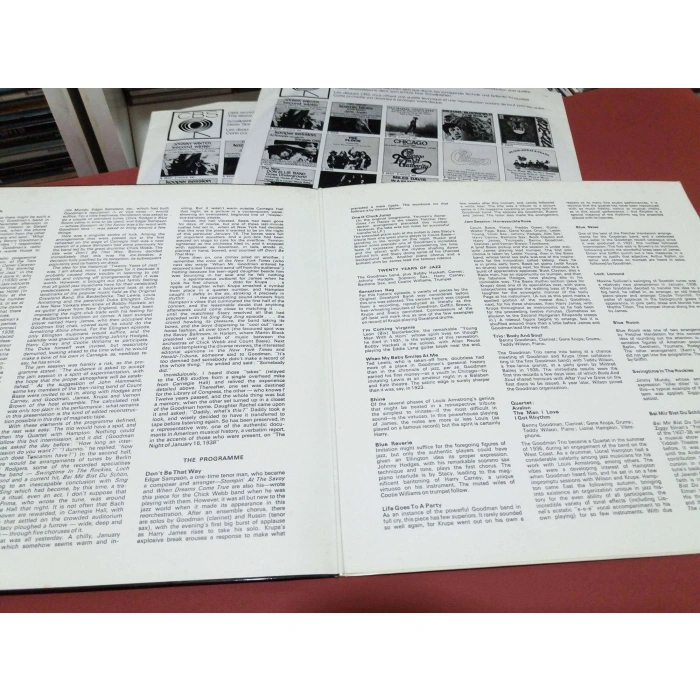 BENNY GOODMAN CARNEGIE HALL JAZZ CONCERT    2 LP