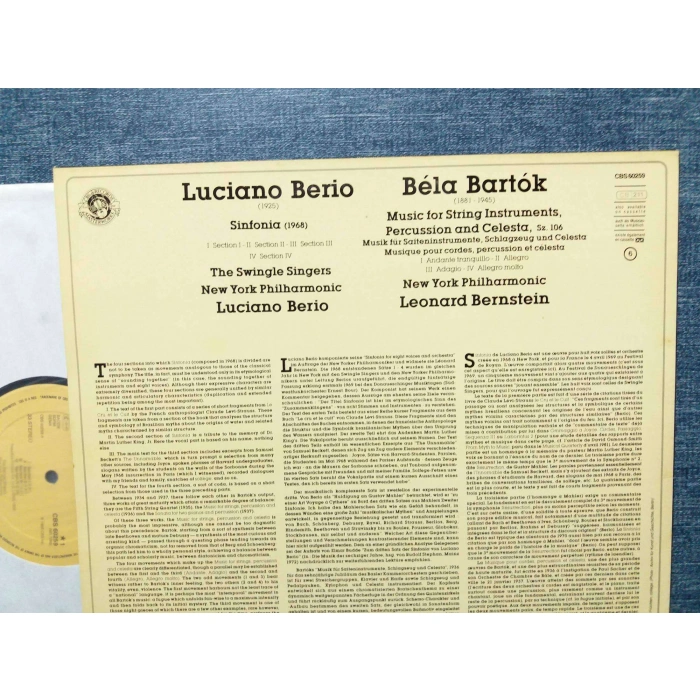 BERIO SINFONIA  -  BELA BARTOK PERCUSSION