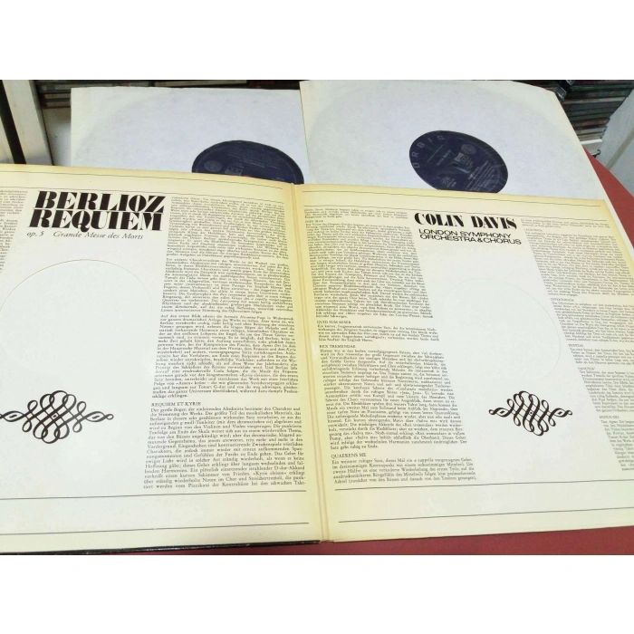 BERLIOZ REQUIEM LONDON SYM COLIN DAVIS 2 LP
