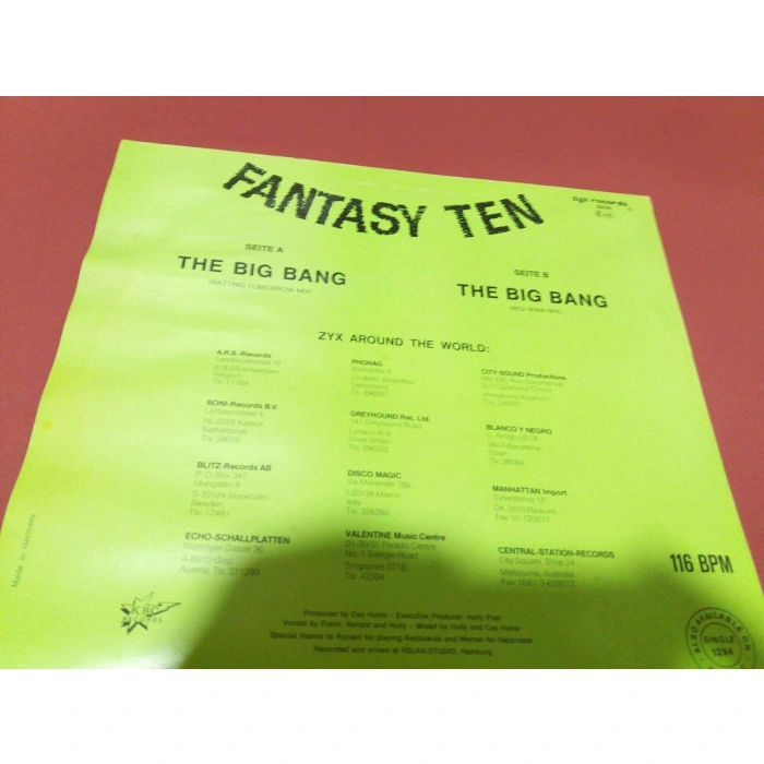 BIG BANG FANTASY TEN MAXI LP