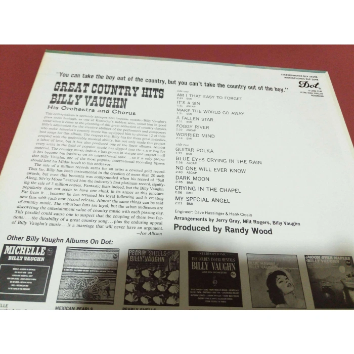 BILLY VAUGHN GREAT COUNTRY