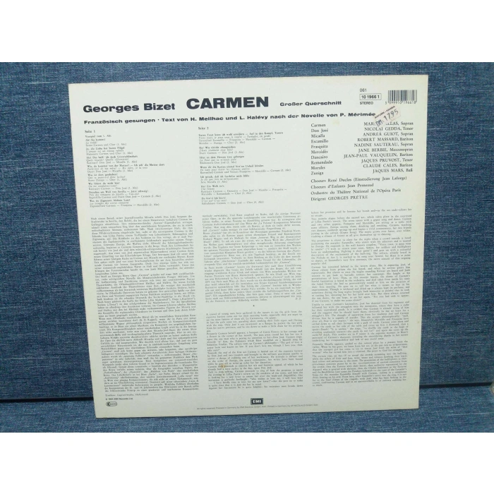 BIZET CARMEN GEORGES PRETRE