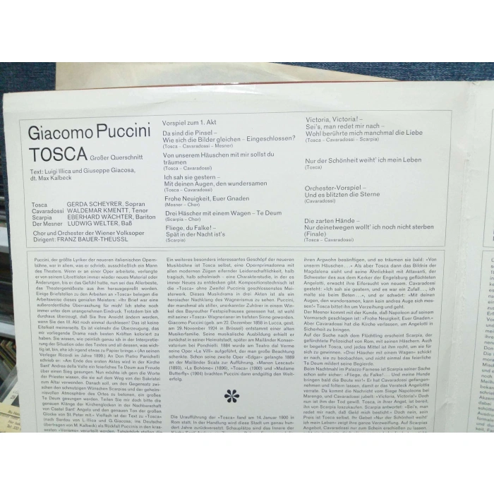 BIZET CARMEN - PUCCINI TOSCA    2 LP