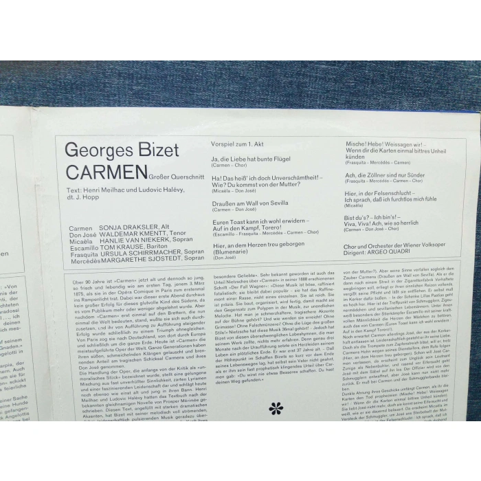 BIZET CARMEN - PUCCINI TOSCA    2 LP