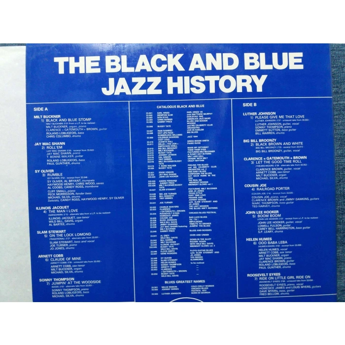 BLACK AND BLUE JAZZ HISTORY