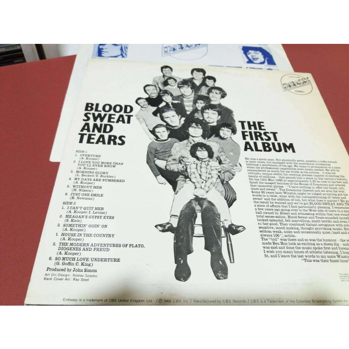 BLOOD SWEAT TEARS FIRST ALBUM