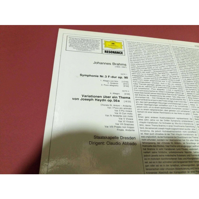 BRAHMS SYMPHONIE Nr.3