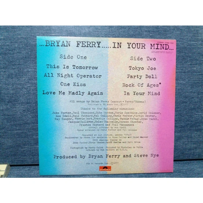 BRYAN FERRY IN YOUR MIND