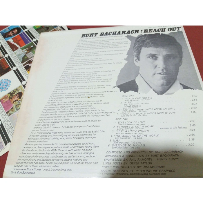 BURT BACHARAC REACH OUT