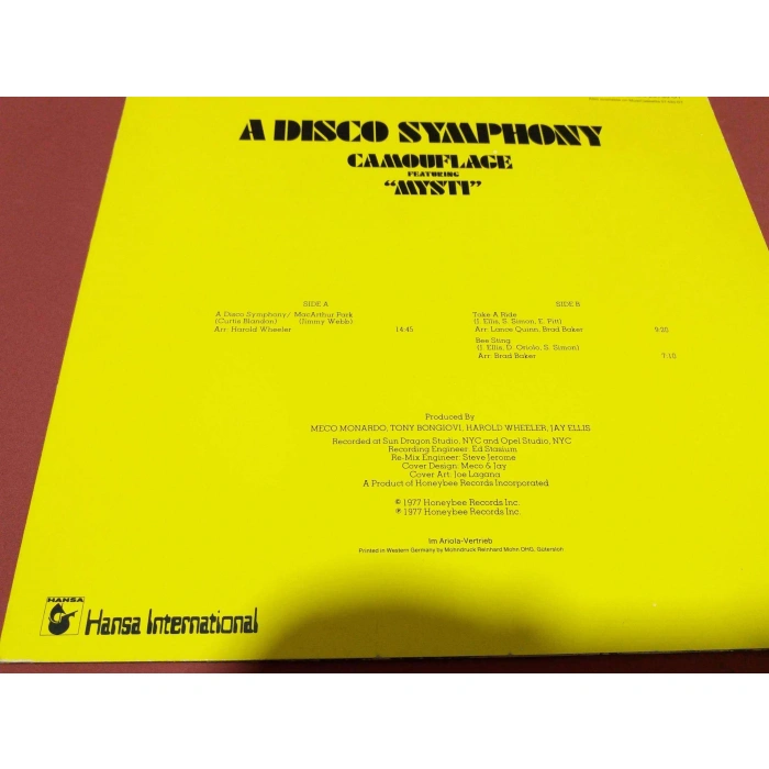CAMOUFLAGE FEAT MYSTI A DISCO SYMPHONY MAXI LP