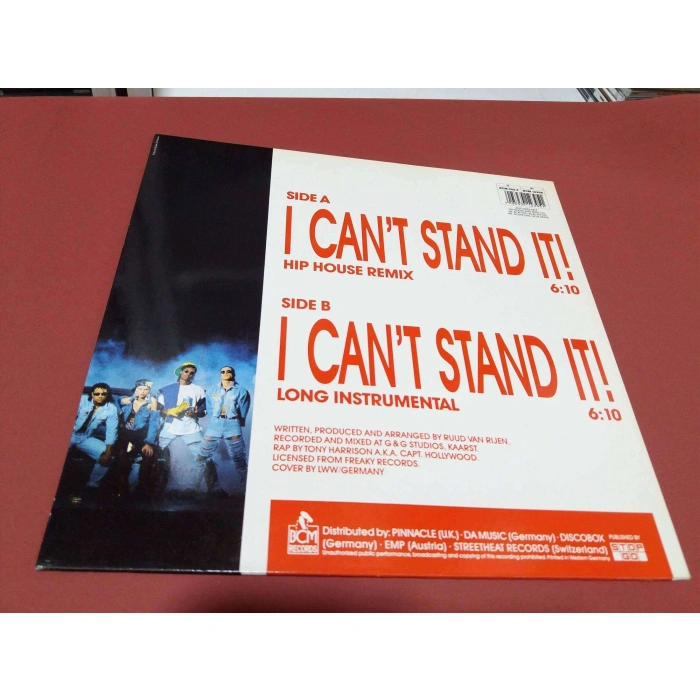 CAPTAIN HOLLYWOOD TWENTY 4 SEVEN I CANT STAND IT  MAXI LP