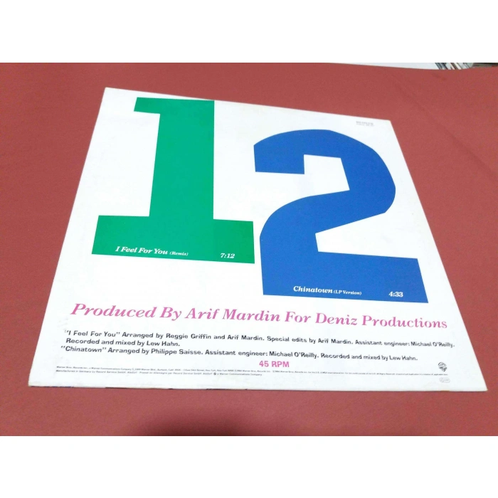 CHAKA KHAN I FEEL FOR YOU MAXI LP